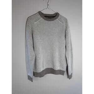 Fusaro Antonio brown and cream mens sweater size L